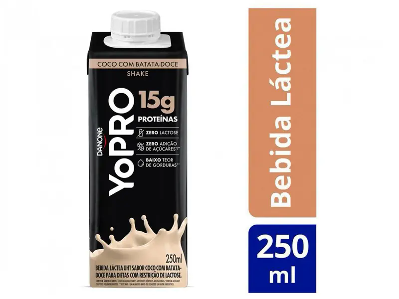 YoPRO Bebida Lctea UHT Coco com Batata-Doce 15g de protenas 250ml