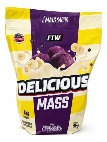 Delicious Mass FTW Banana, A�a� e Leite Condensado 3kg