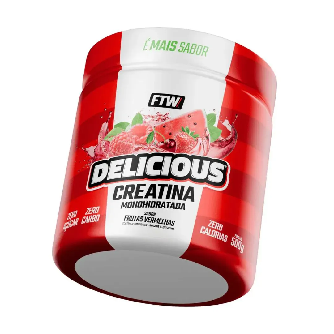 DELICIOUS CREATINA 500G FRUTAS VERMELHAS FTW
