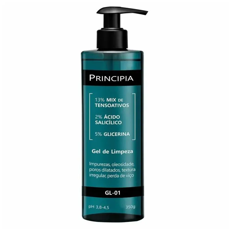 Gel De Limpeza Principia Gl-01 - Tensoativos + �cido Salic�lico + Glicerina 350g