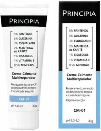 Creme Calmante Multirreparador Principia Skincare CM-01 17,5% Mix de Ativos 40g