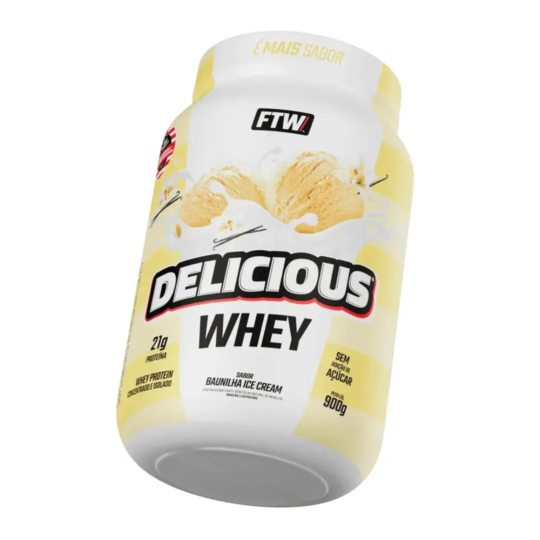 DELICIOUS WHEY 900G BAUNILHA FTW