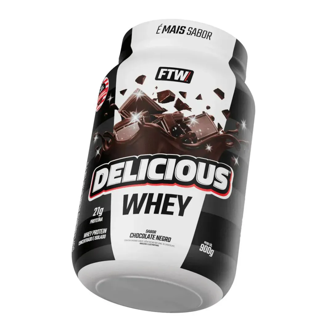 Whey Protein Delicious Chocolate Negro 900g - FTW