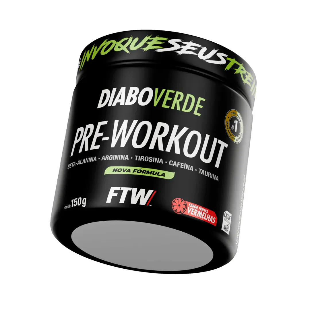 Pr�-Treino Diabo Verde Frutas Vermelhas 150g - FTW