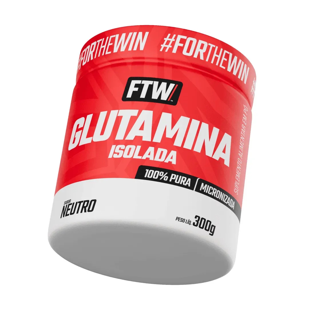 Glutamina Micronizada Isolada 100% Pura 300g - FTW