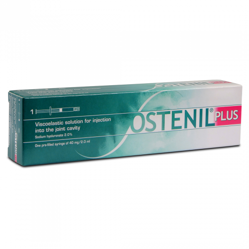Osteonil Plus Injetável 40mg, caixa com 1 seringa com 2mL de solução de uso intra-articular