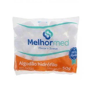 Algodo Hidrfilo Melhormed em Bolas 100g