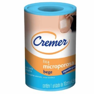 Fita Microporosa Cremer Bege 10cm x 4,5mt 1 Unidade