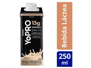 YoPRO Bebida Lctea UHT Coco com Batata-Doce 15g de protenas 250ml