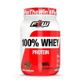 100% Whey Protein Sabor Chocolate Fitoway Pote 900g
