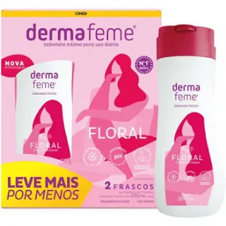 Kit Sabonete L�quido �ntimo Dermafeme Floral 2 Unidades De 200ml Cada